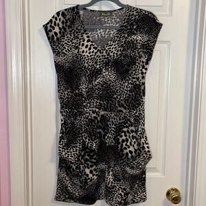 Maude Animal print V-neck dress